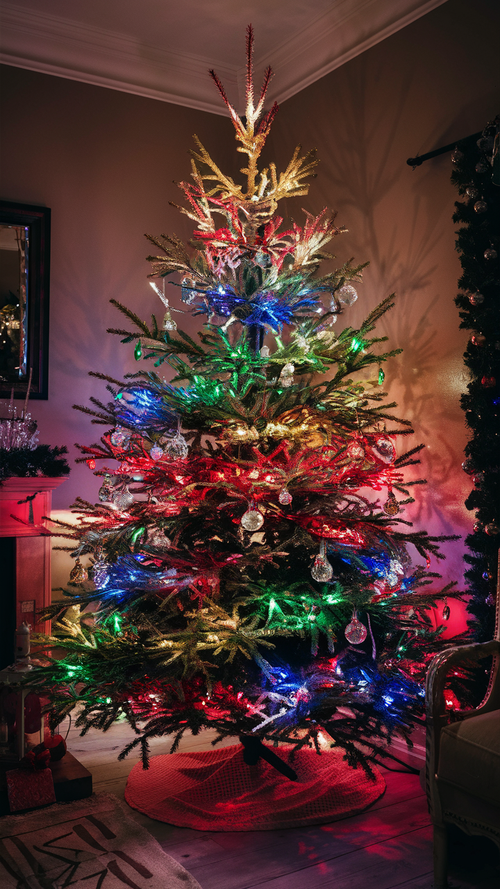 Colorful Christmas Lights Tree 21 Ideas for a Dazzling Holiday Display