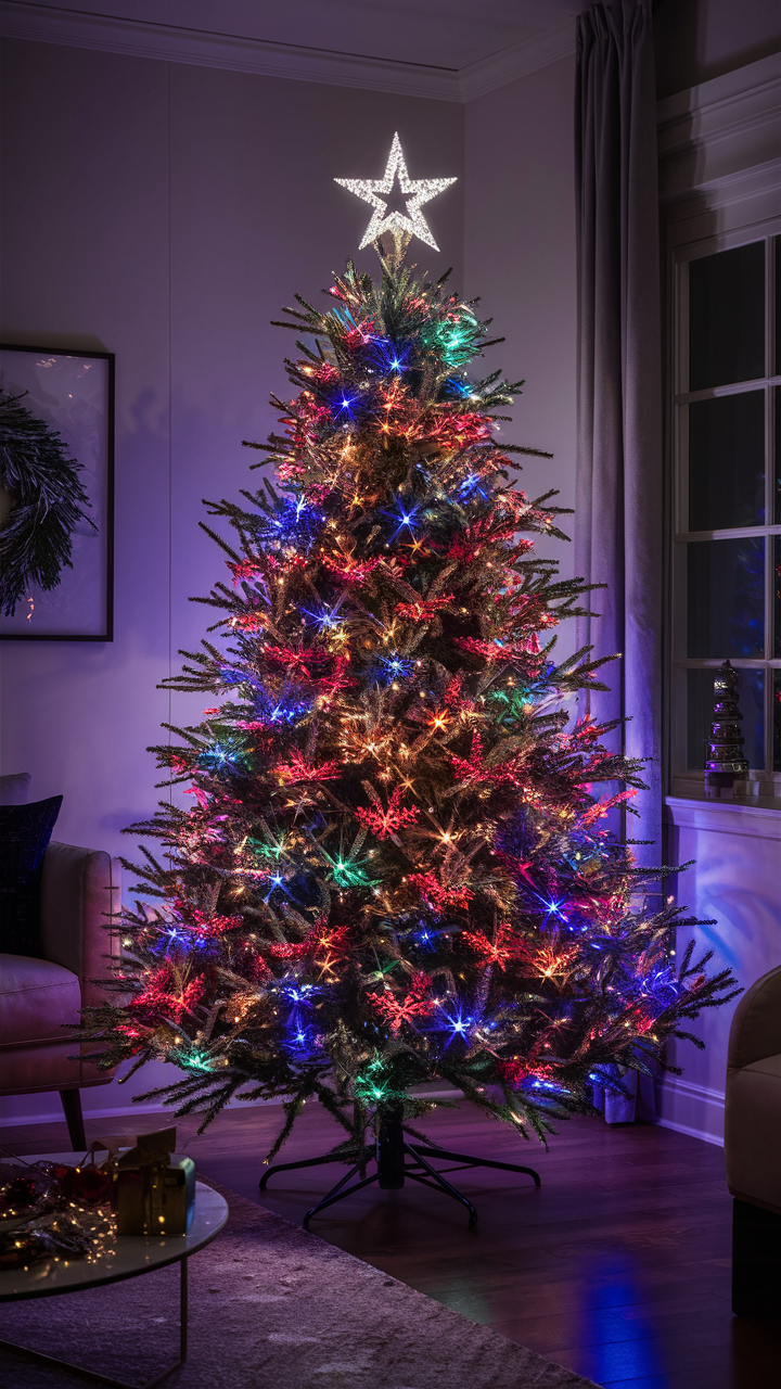 Colorful Christmas Lights Tree 21 Ideas for a Dazzling Holiday Display