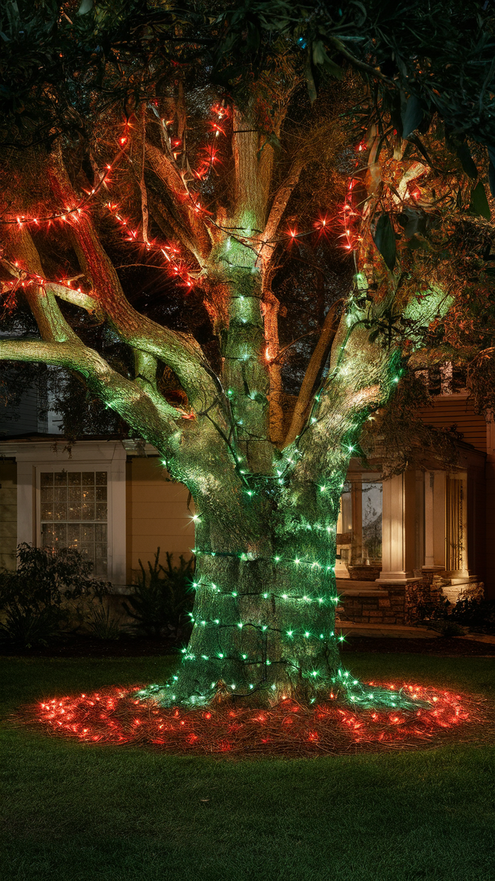 Green and Red Christmas Lights on House 22 Ideas: A Holiday Guide