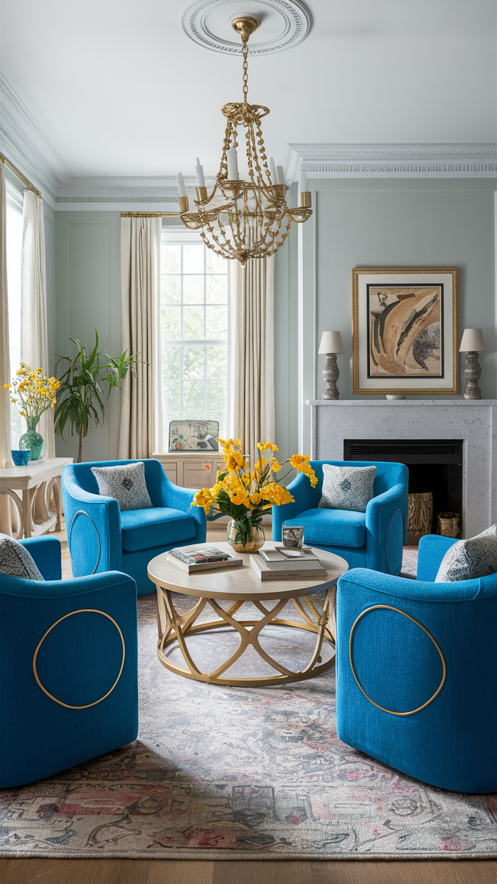 Gray and Blue Living Room 22 Ideas: A Timeless Combination