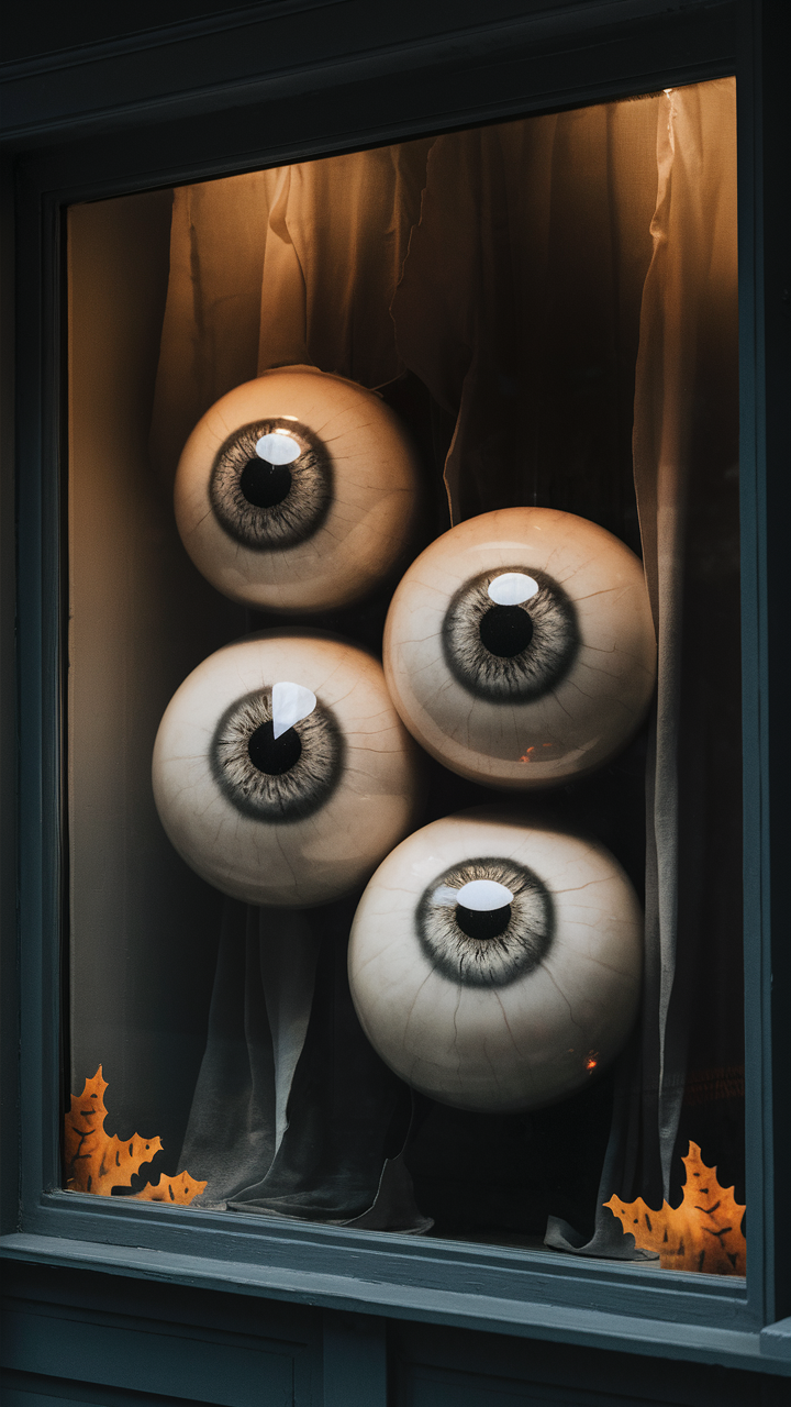 23 Halloween Window Decoration Ideas for a Spooky Holiday