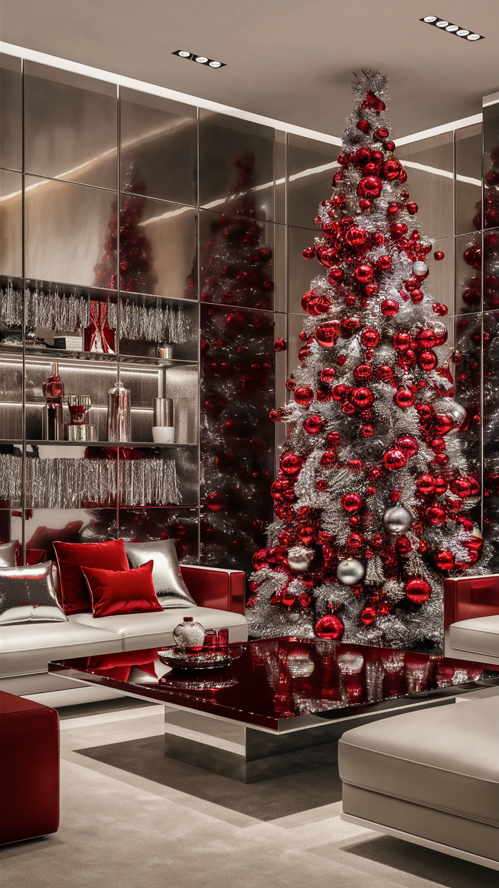 Red Christmas Living Room 25 Ideas