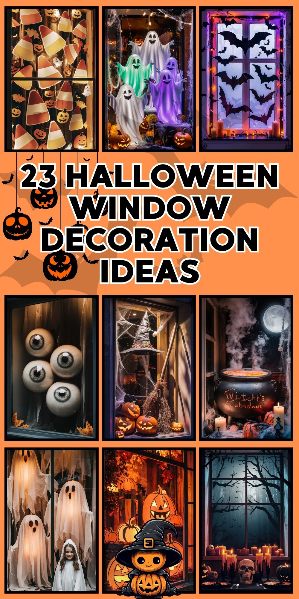 23 Halloween Window Decoration Ideas for a Spooky Holiday