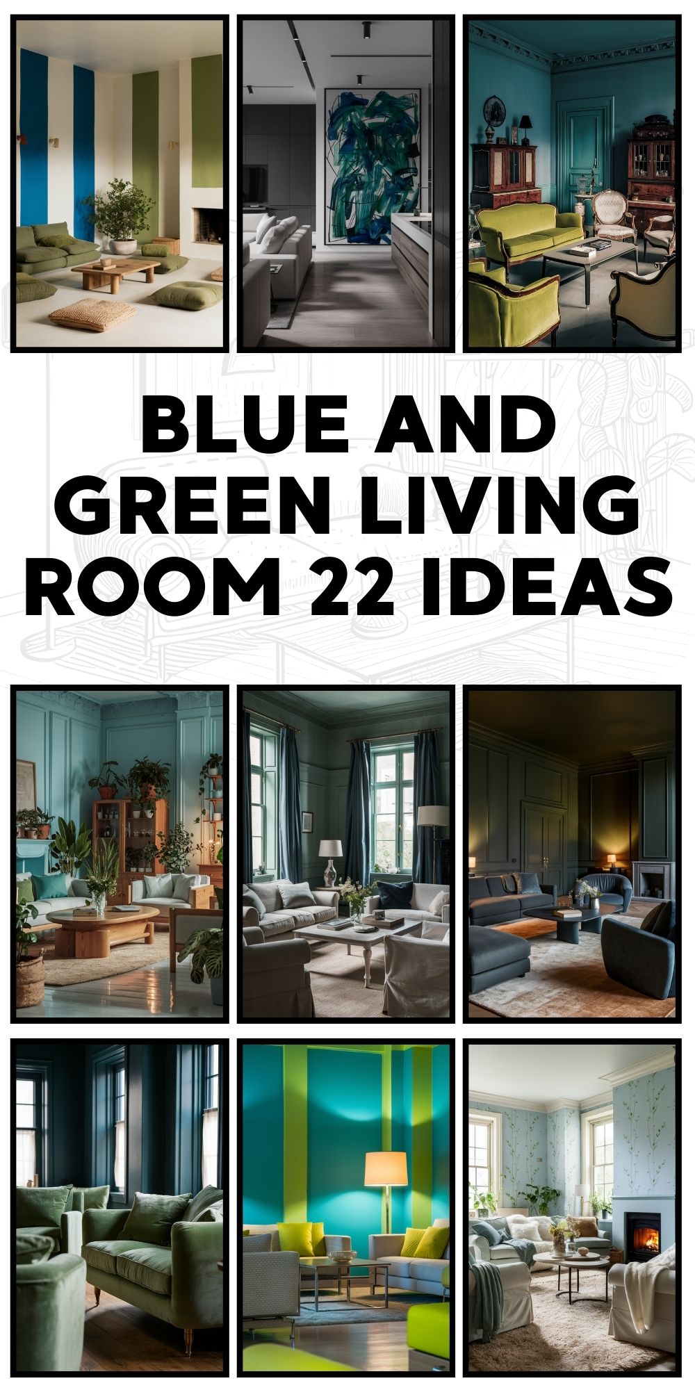 Blue and Green Living Room 22 Ideas: Inspiring Creativity Through Art