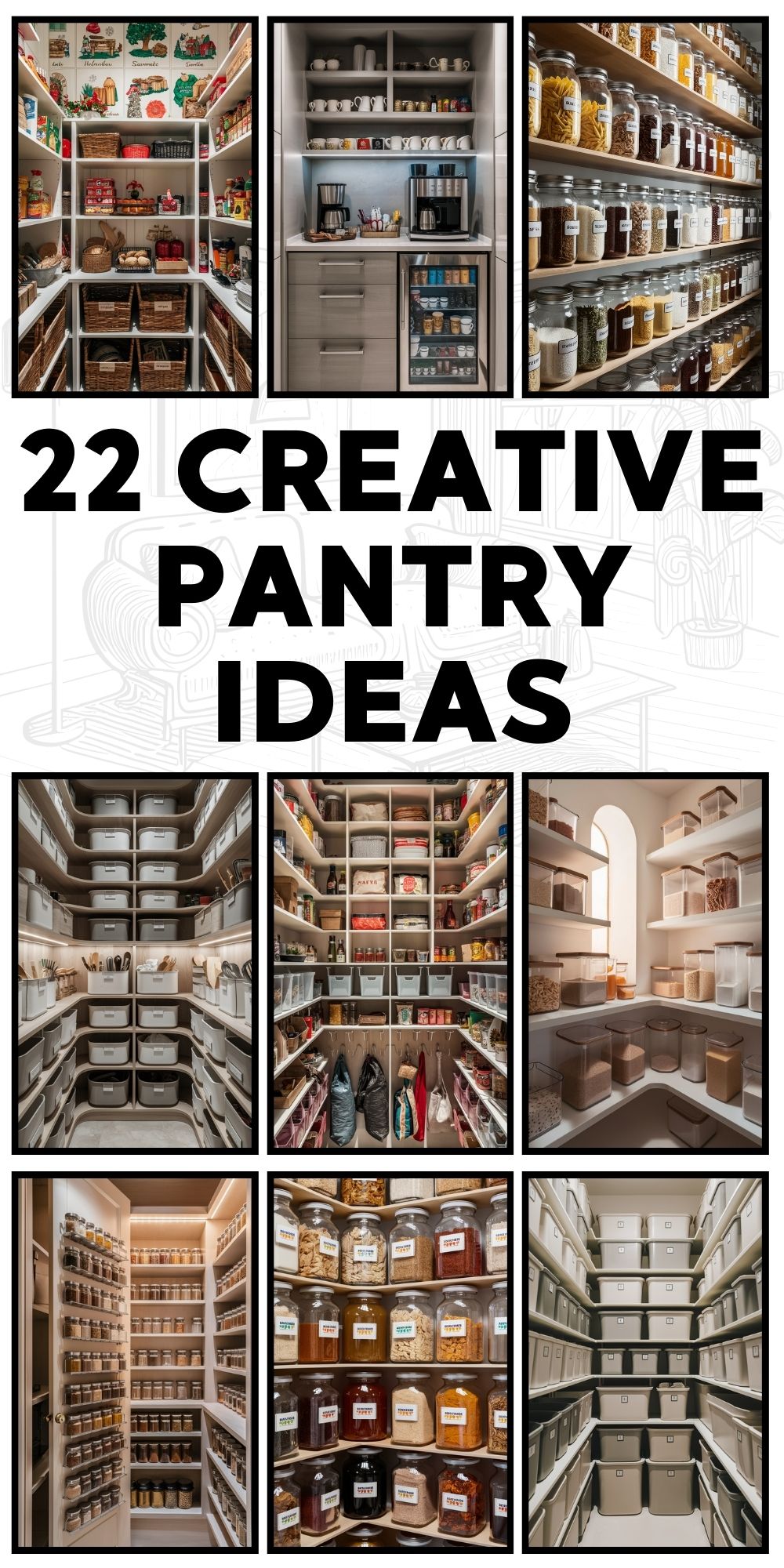 22 Creative Pantry Ideas: Step-by-Step Guide for Drawing and Design