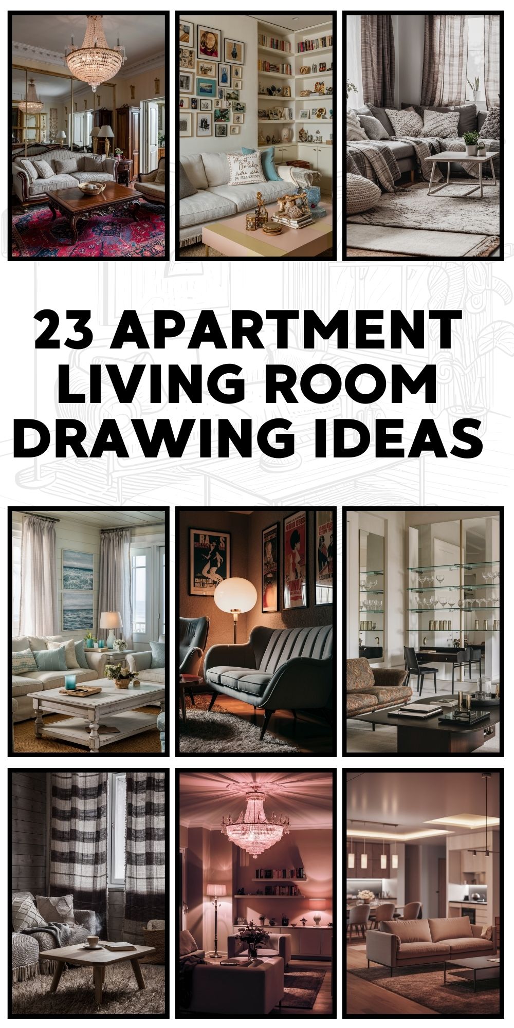 23 Apartment Living Room Drawing Ideas: A Creative Guide