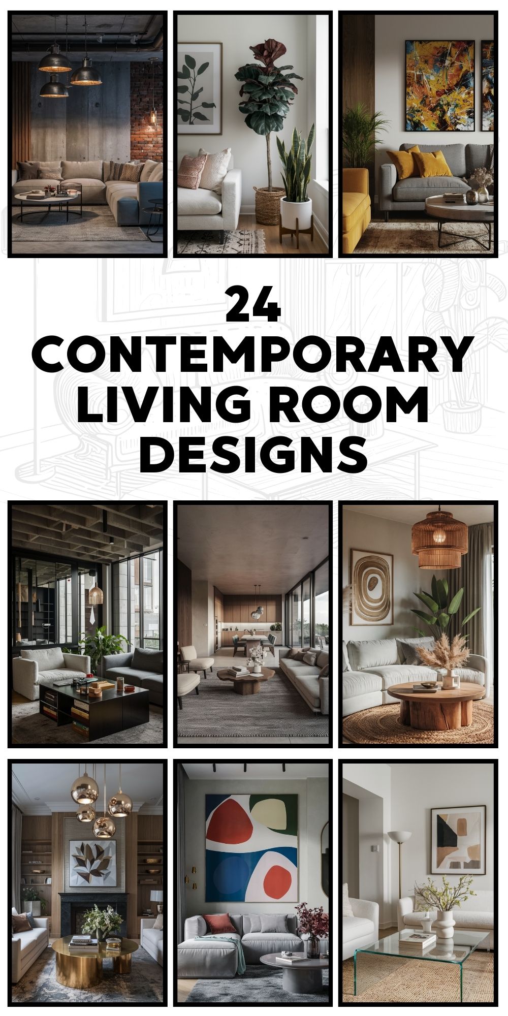 24 Contemporary Living Room Designs for Your Home