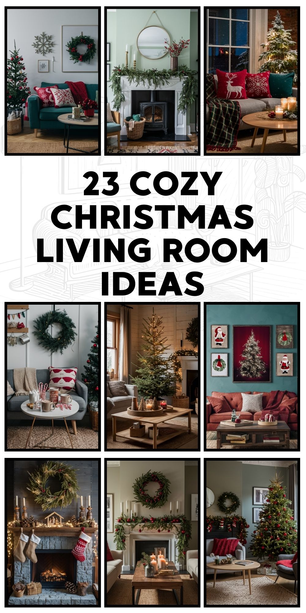 23 Cozy Christmas Living Room Ideas