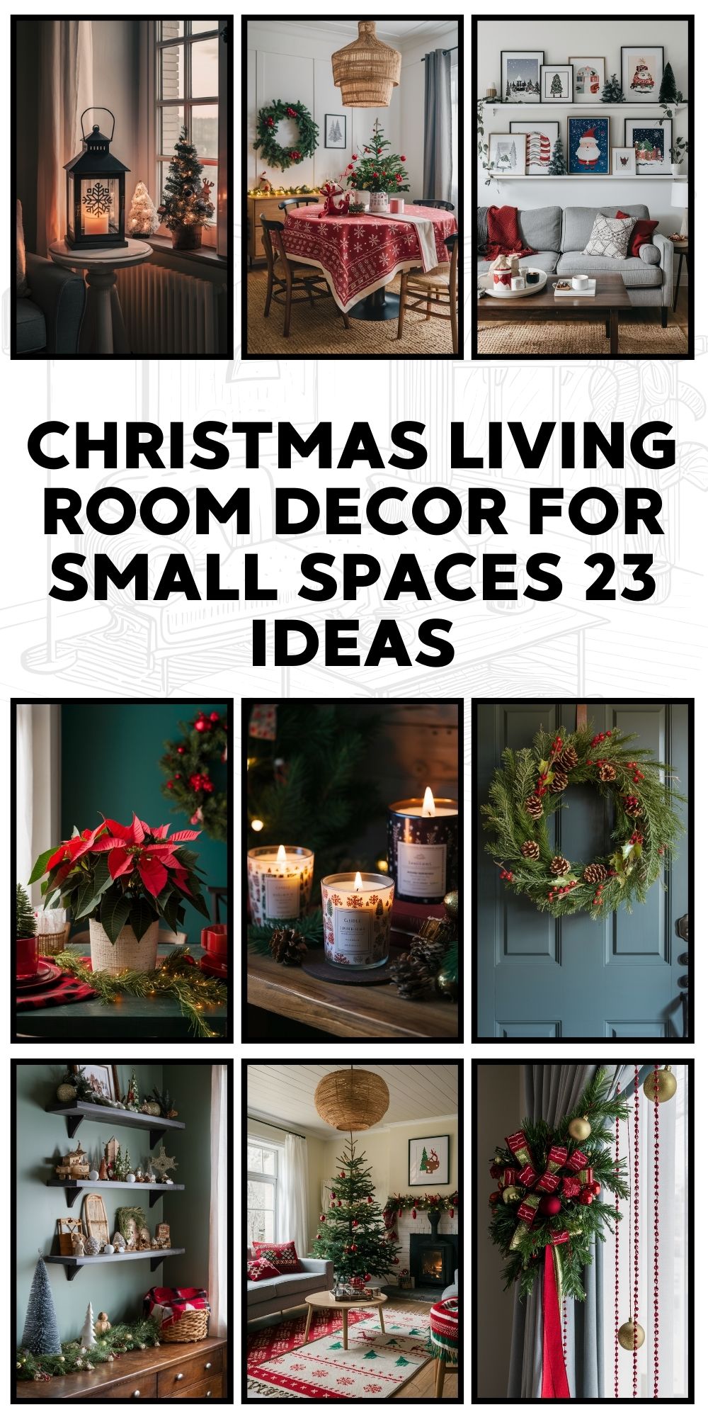 Christmas Living Room Decor for Small Spaces 23 Ideas