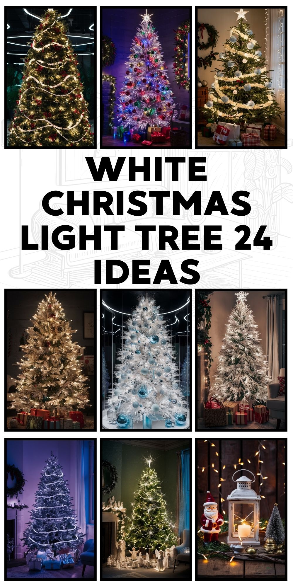 White Christmas Light Tree 24 Ideas: Creative and Modern Designs