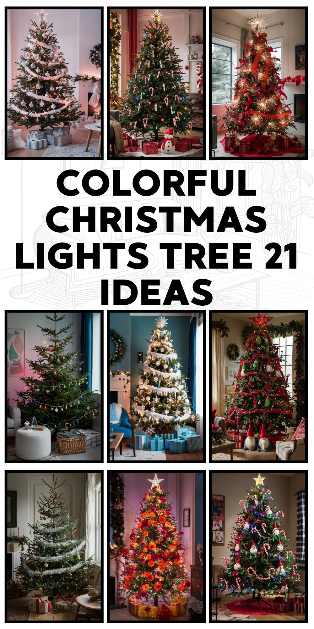 Colorful Christmas Lights Tree 21 Ideas for a Dazzling Holiday Display