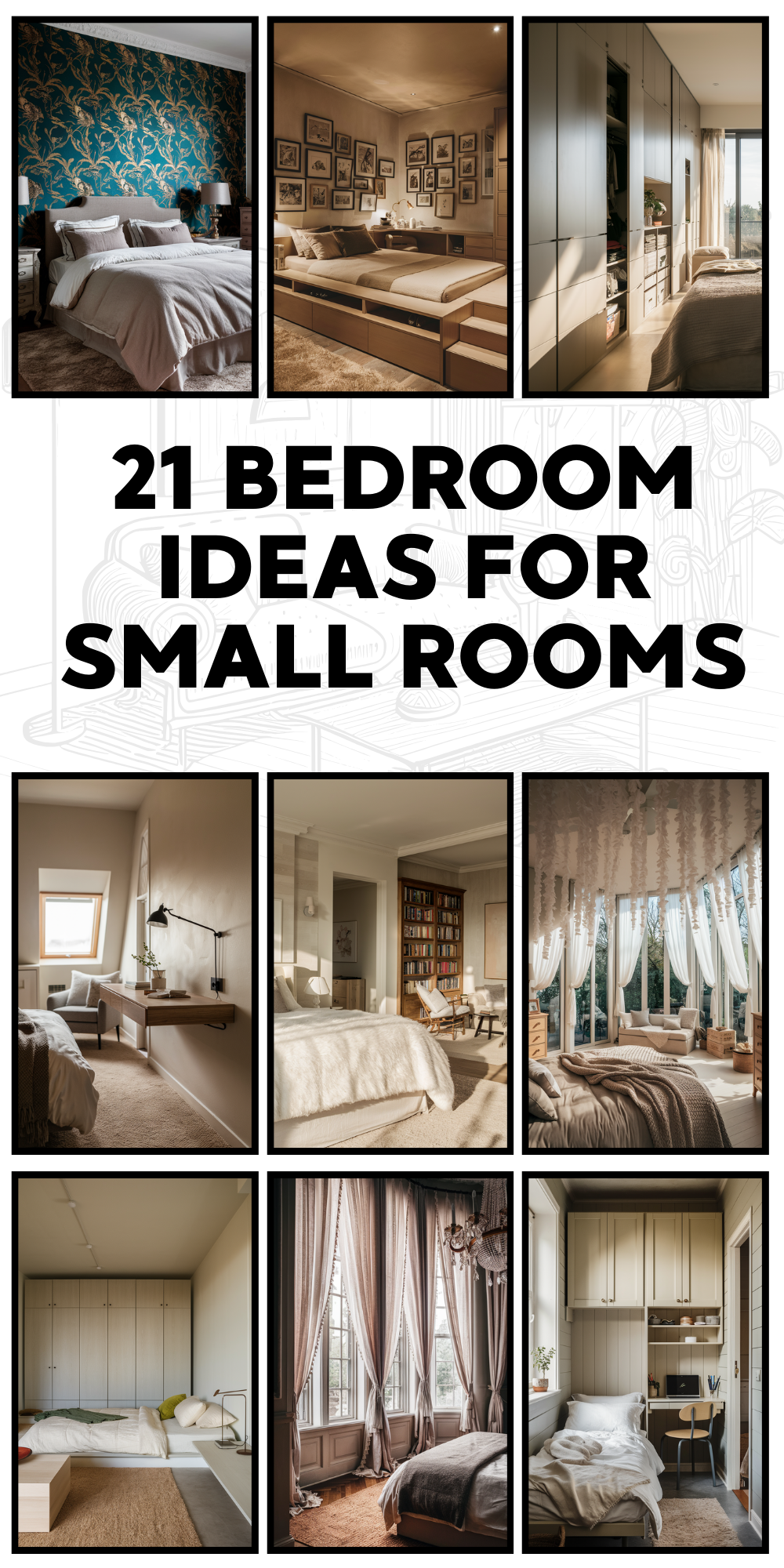 21 Bedroom Ideas for Small Rooms: Drawing and Design Tips