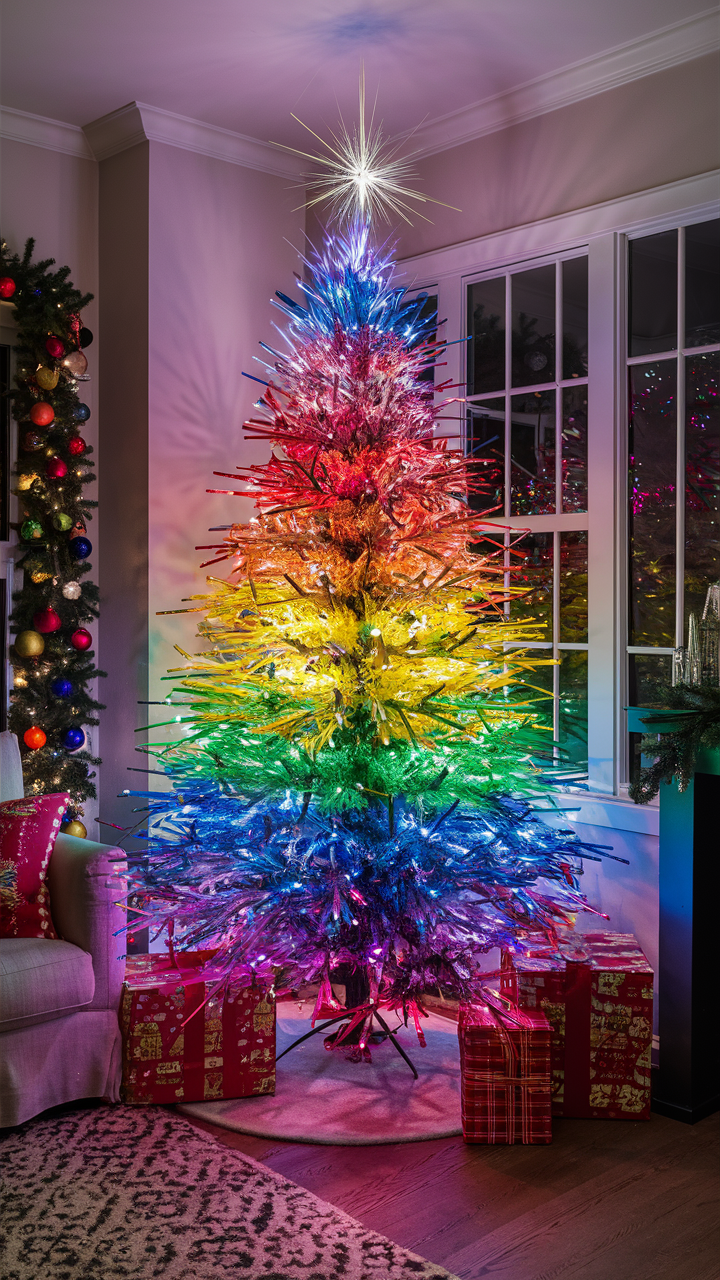 Colorful Christmas Lights Tree 21 Ideas for a Dazzling Holiday Display