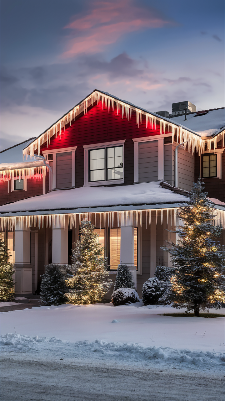 Green and Red Christmas Lights on House 22 Ideas: A Holiday Guide