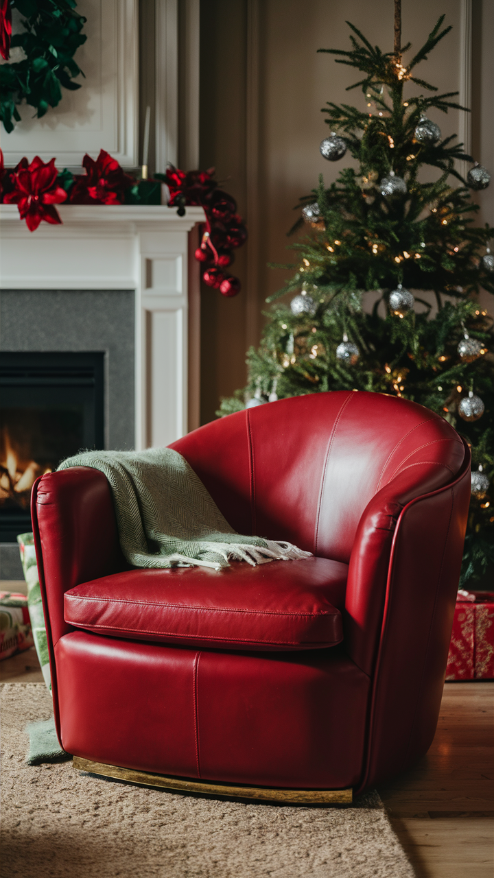 Red Christmas Living Room 25 Ideas