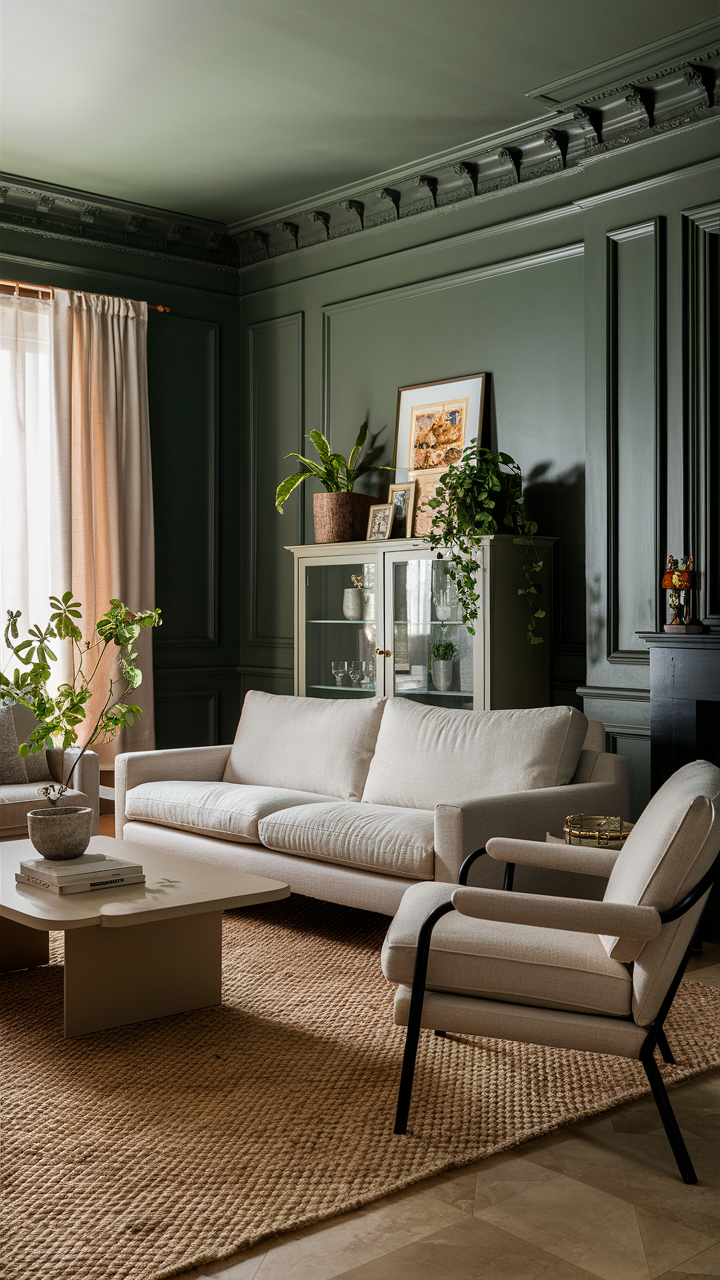 46 Dark Green Living Room Ideas for a Stylish and Cozy Space