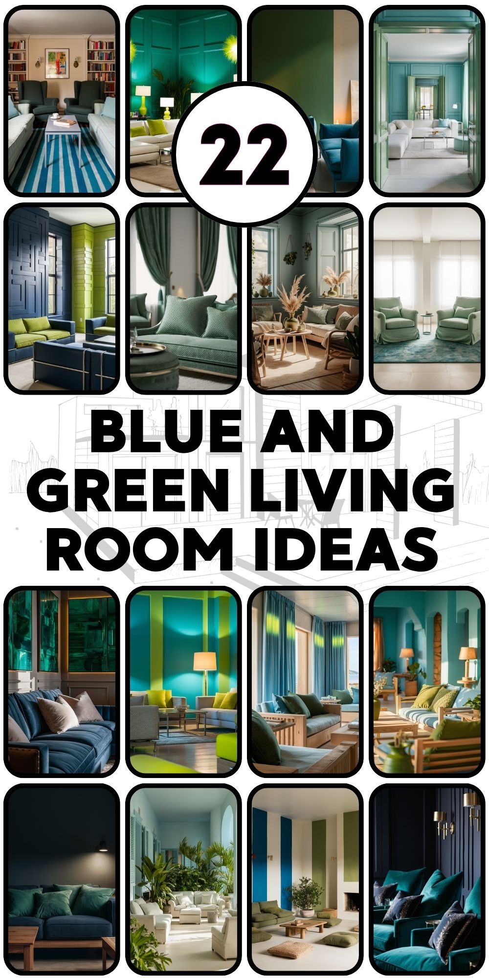 Blue and Green Living Room 22 Ideas: Inspiring Creativity Through Art