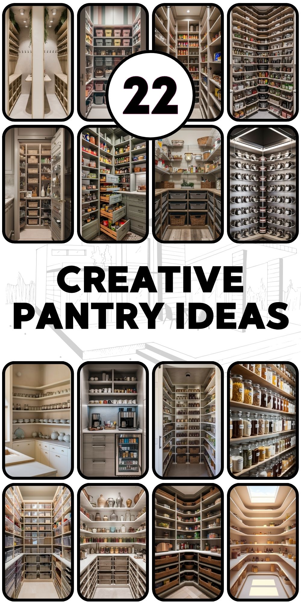 22 Creative Pantry Ideas: Step-by-Step Guide for Drawing and Design