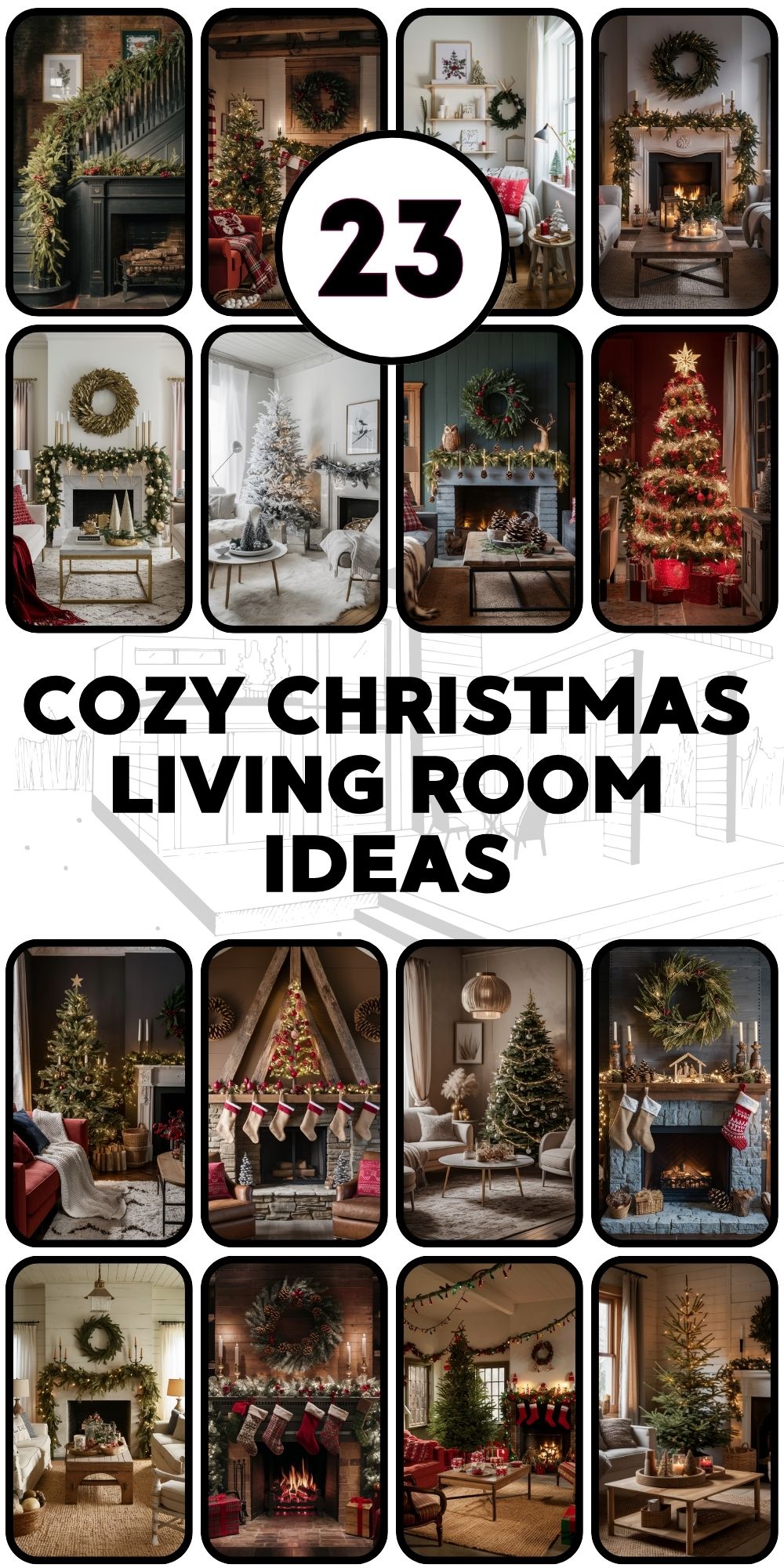 23 Cozy Christmas Living Room Ideas