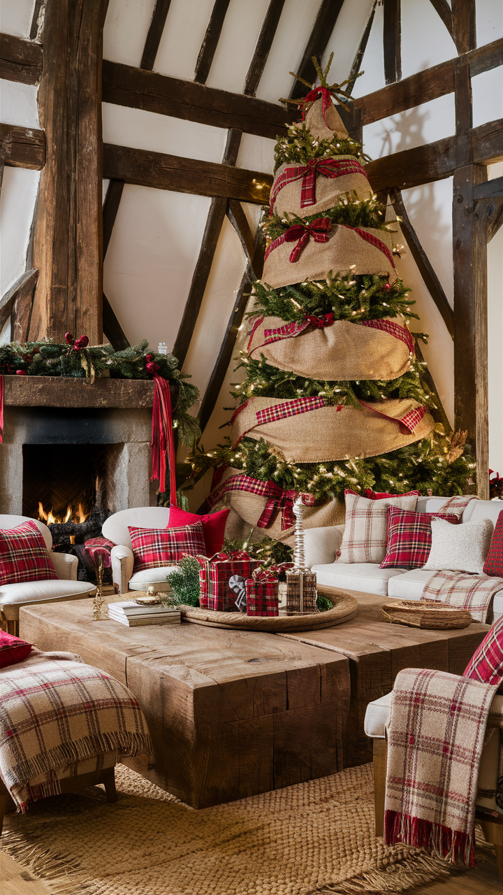 Red Christmas Living Room 25 Ideas