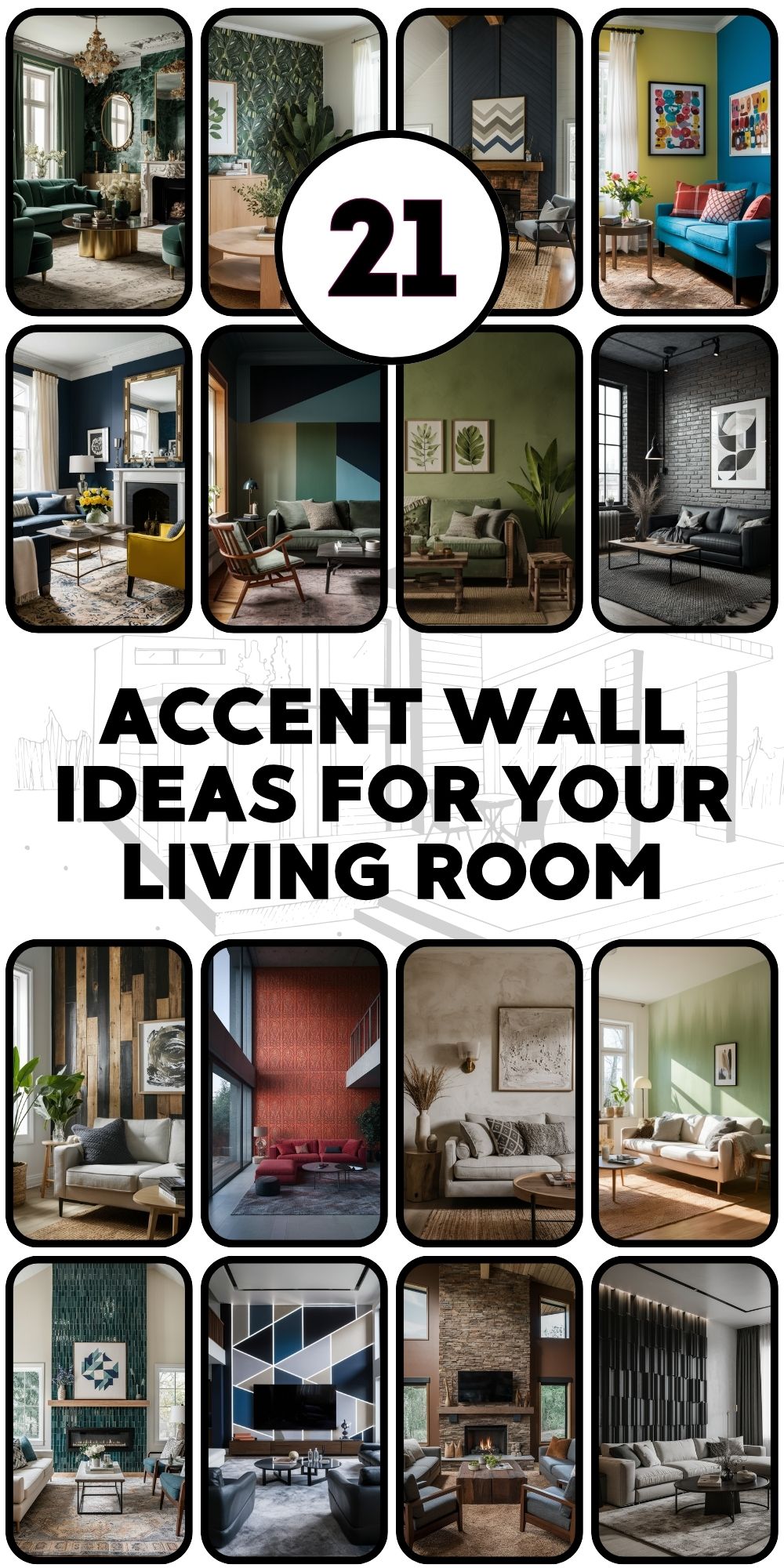 Accent Wall 21 Ideas for Your Living Room