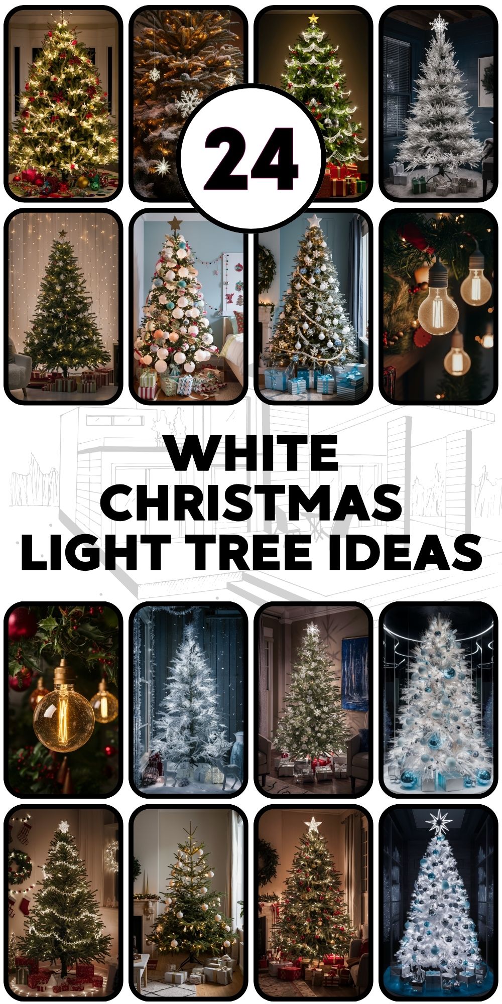 White Christmas Light Tree 24 Ideas: Creative and Modern Designs