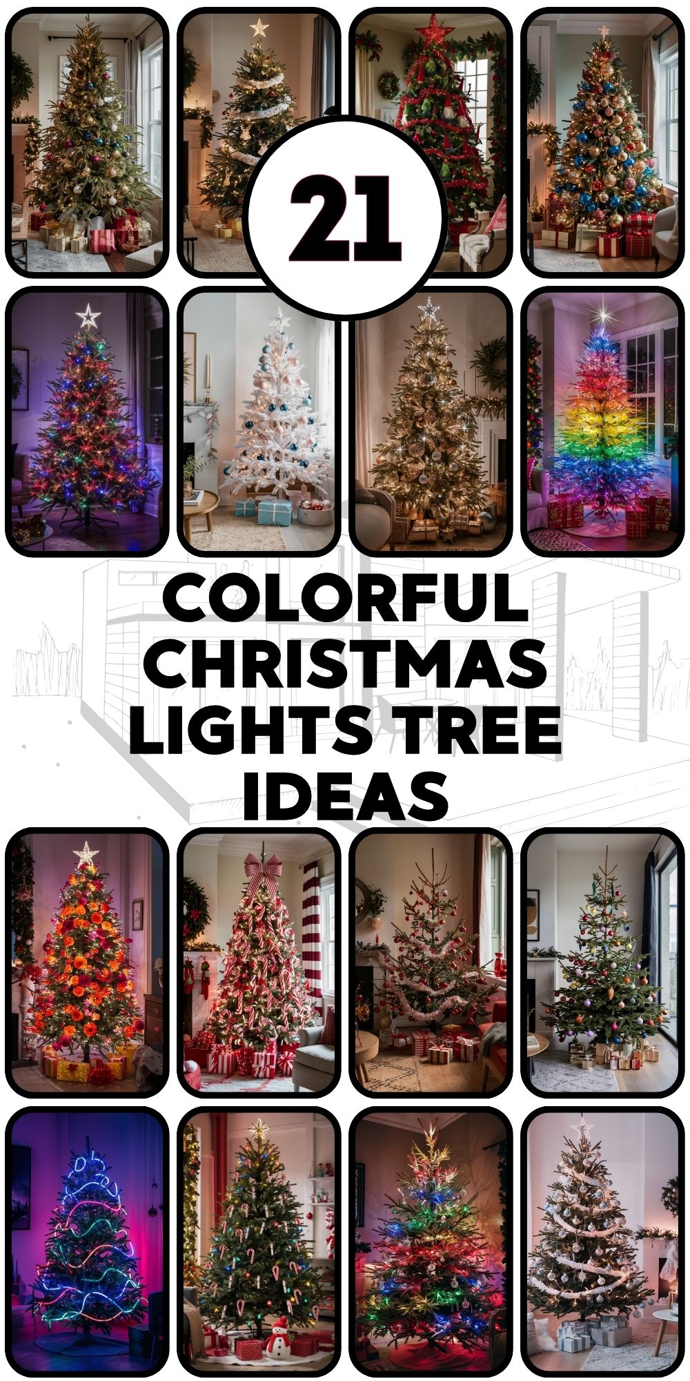 Colorful Christmas Lights Tree 21 Ideas for a Dazzling Holiday Display