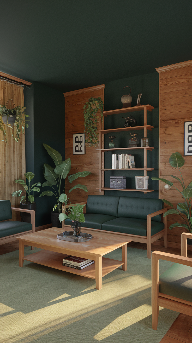 23 Dark Green Living Room Ideas for a Stylish and Cozy Space