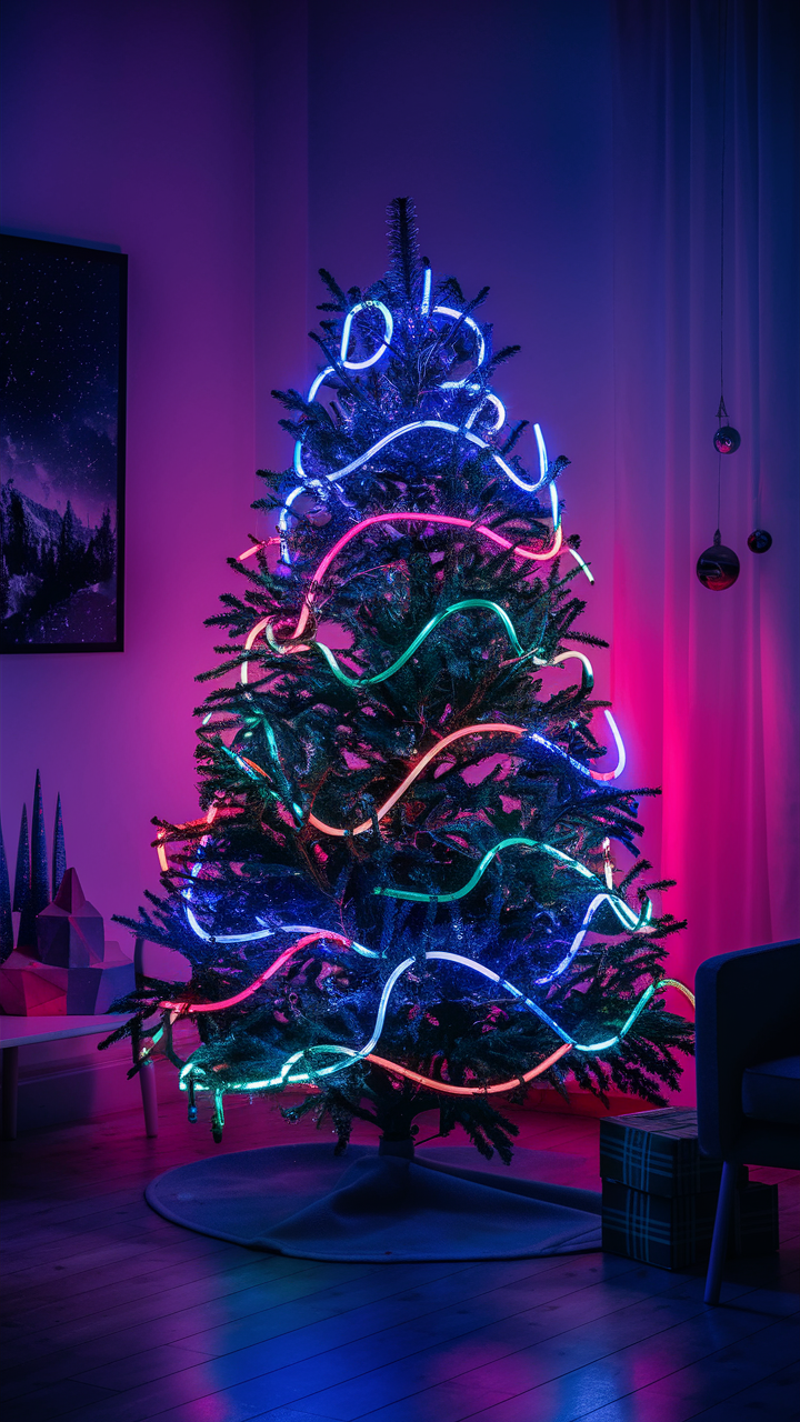 Colorful Christmas Lights Tree 21 Ideas for a Dazzling Holiday Display