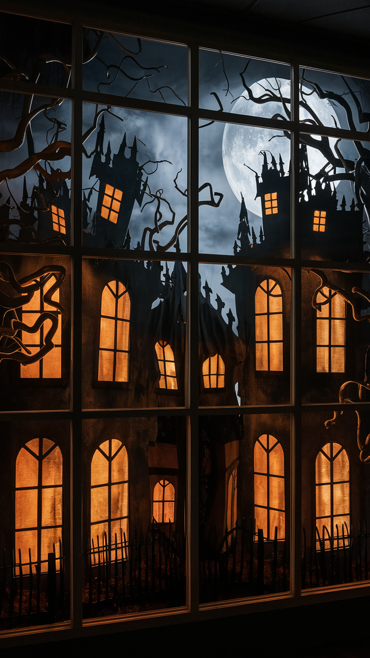 23 Halloween Window Decoration Ideas for a Spooky Holiday