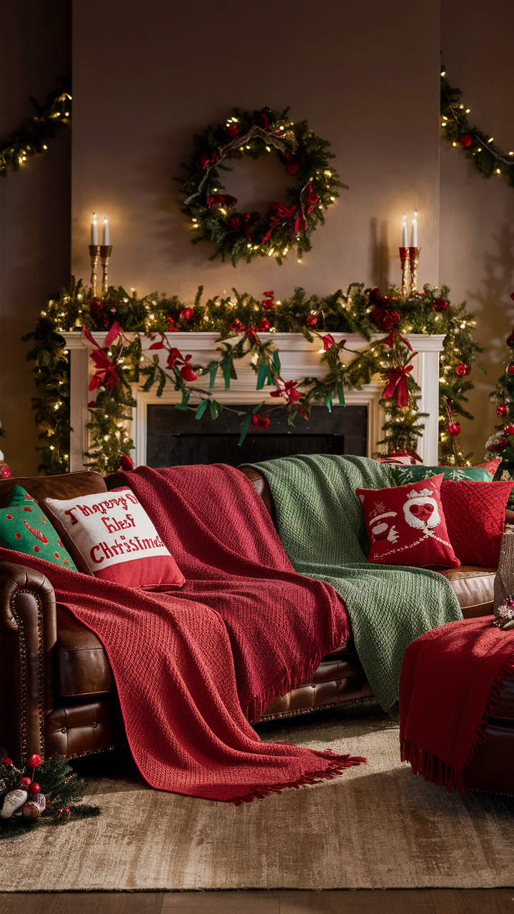 Red Christmas Living Room 25 Ideas