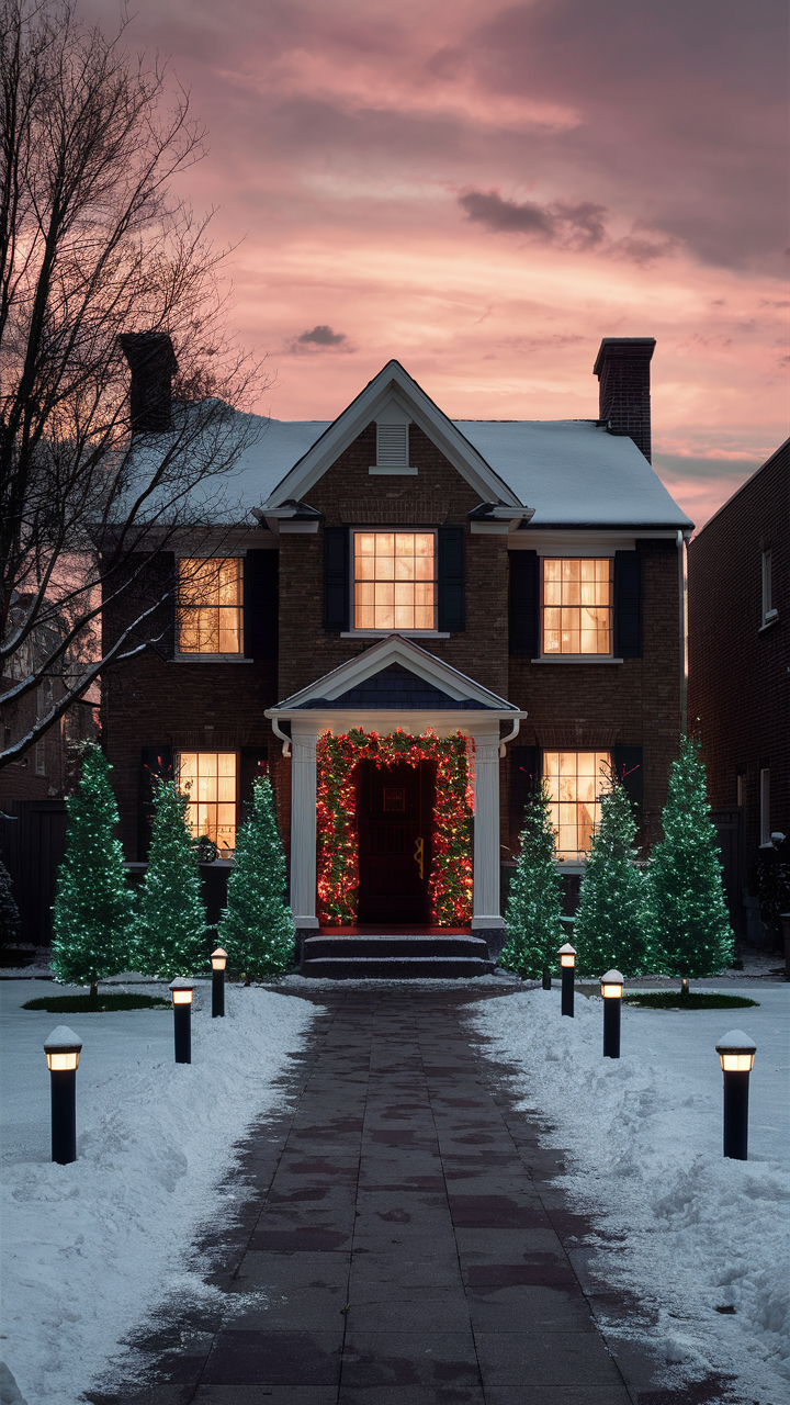 Green and Red Christmas Lights on House 22 Ideas: A Holiday Guide