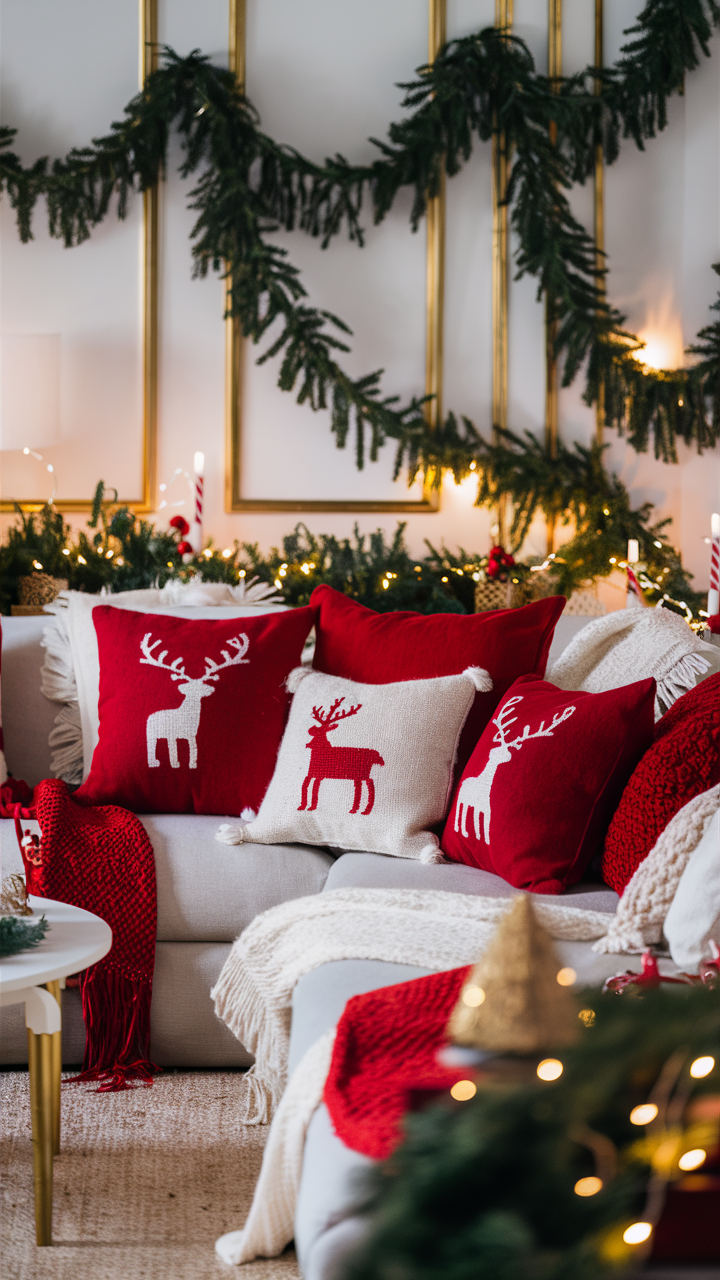 Red Christmas Living Room 25 Ideas