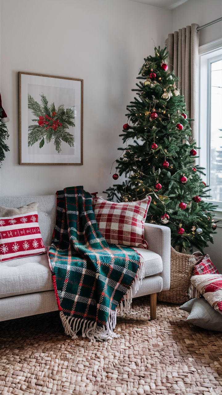 Christmas Living Room Decor for Small Spaces 23 Ideas