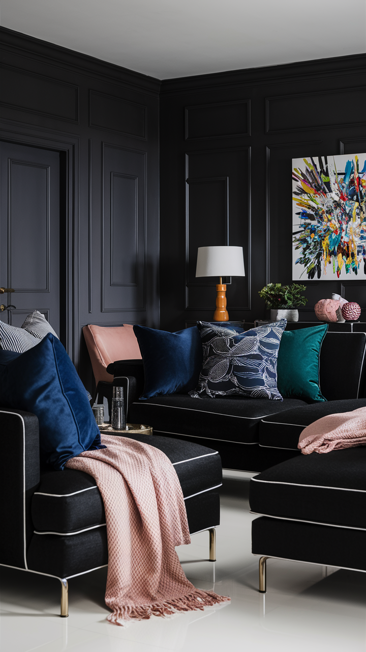 Black Living Room 21 Ideas: A Step-by-Step Guide for Stylish Designs