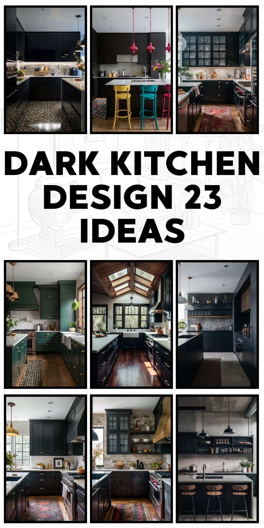 Dark Kitchen Design 23 Ideas: Sleek and Modern Aesthetic