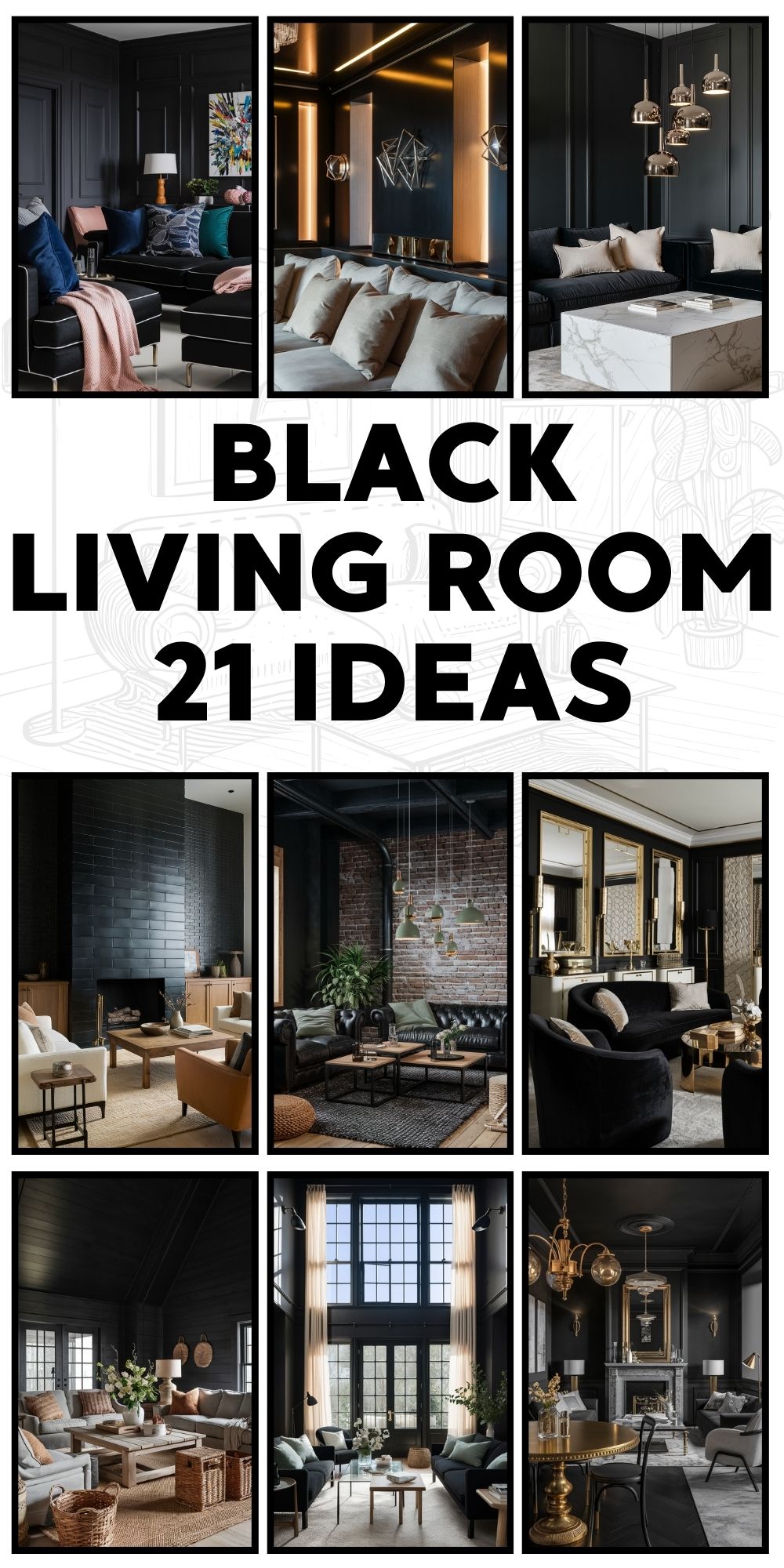 Black Living Room 21 Ideas: A Step-by-Step Guide for Stylish Designs