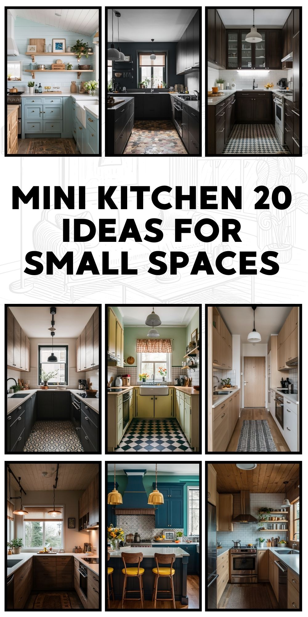 Mini Kitchen 20 Ideas for Small Spaces: Creative Designs for Compact Living