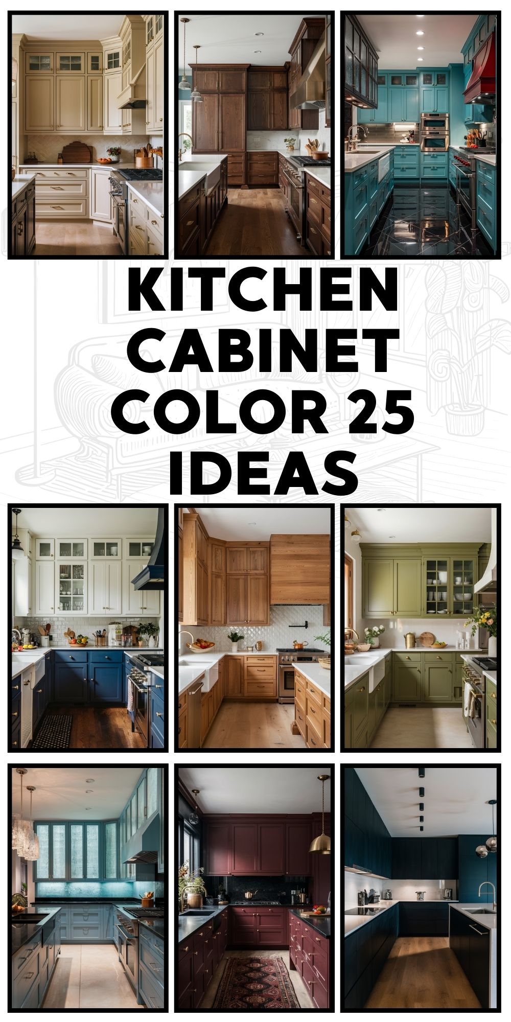 Kitchen Cabinet Color 25 Ideas: Transform Your Space with Vibrant Choices