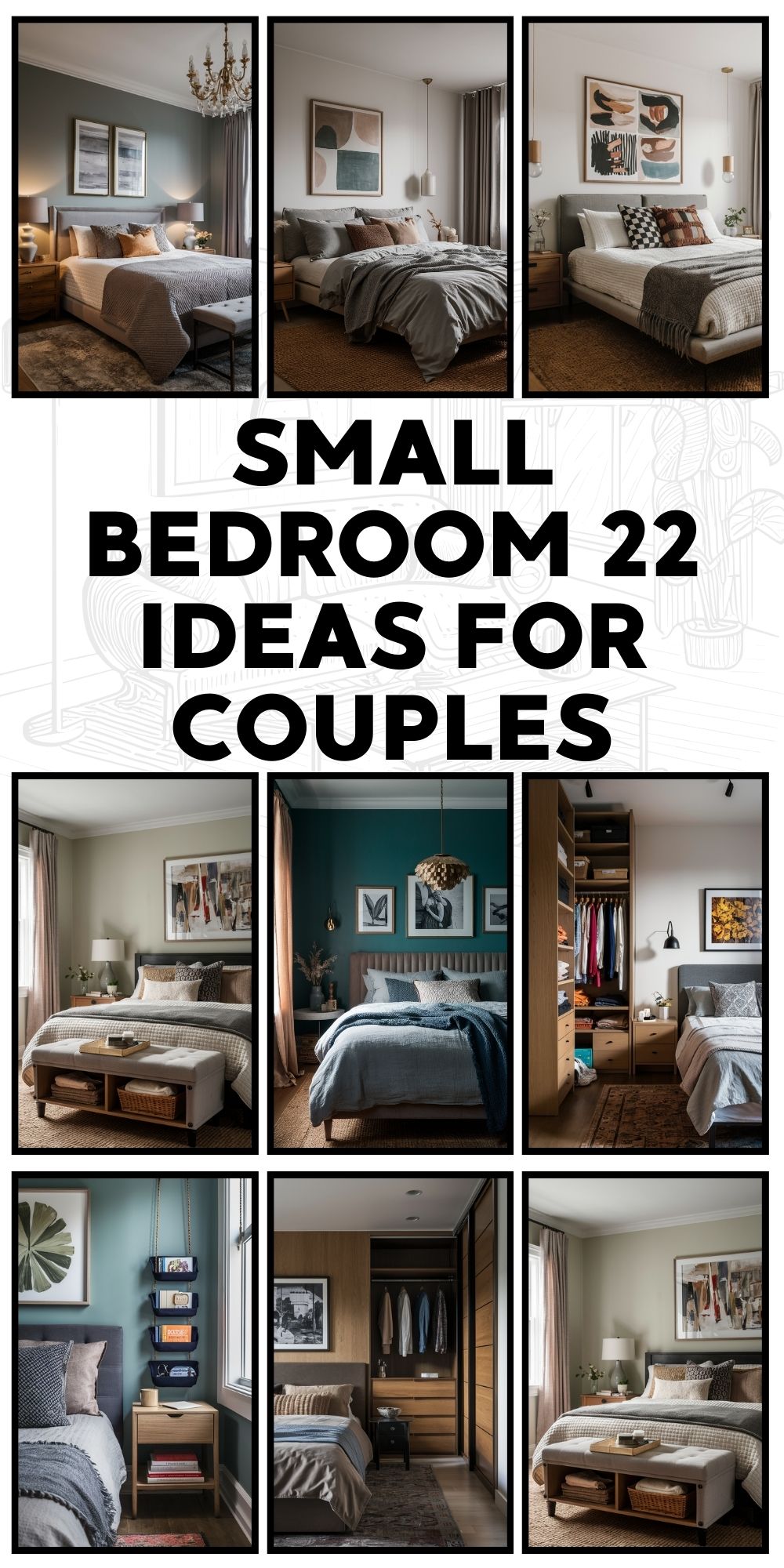 Small Bedroom 22 Ideas for Couples: Cozy and Space-Saving Designs