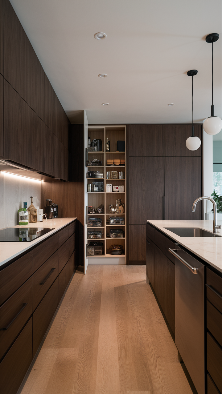 Hidden Pantry 21 Ideas for a Sleek and Organized Kitchen