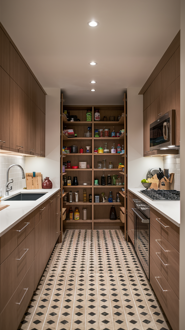 Hidden Pantry 21 Ideas for a Sleek and Organized Kitchen