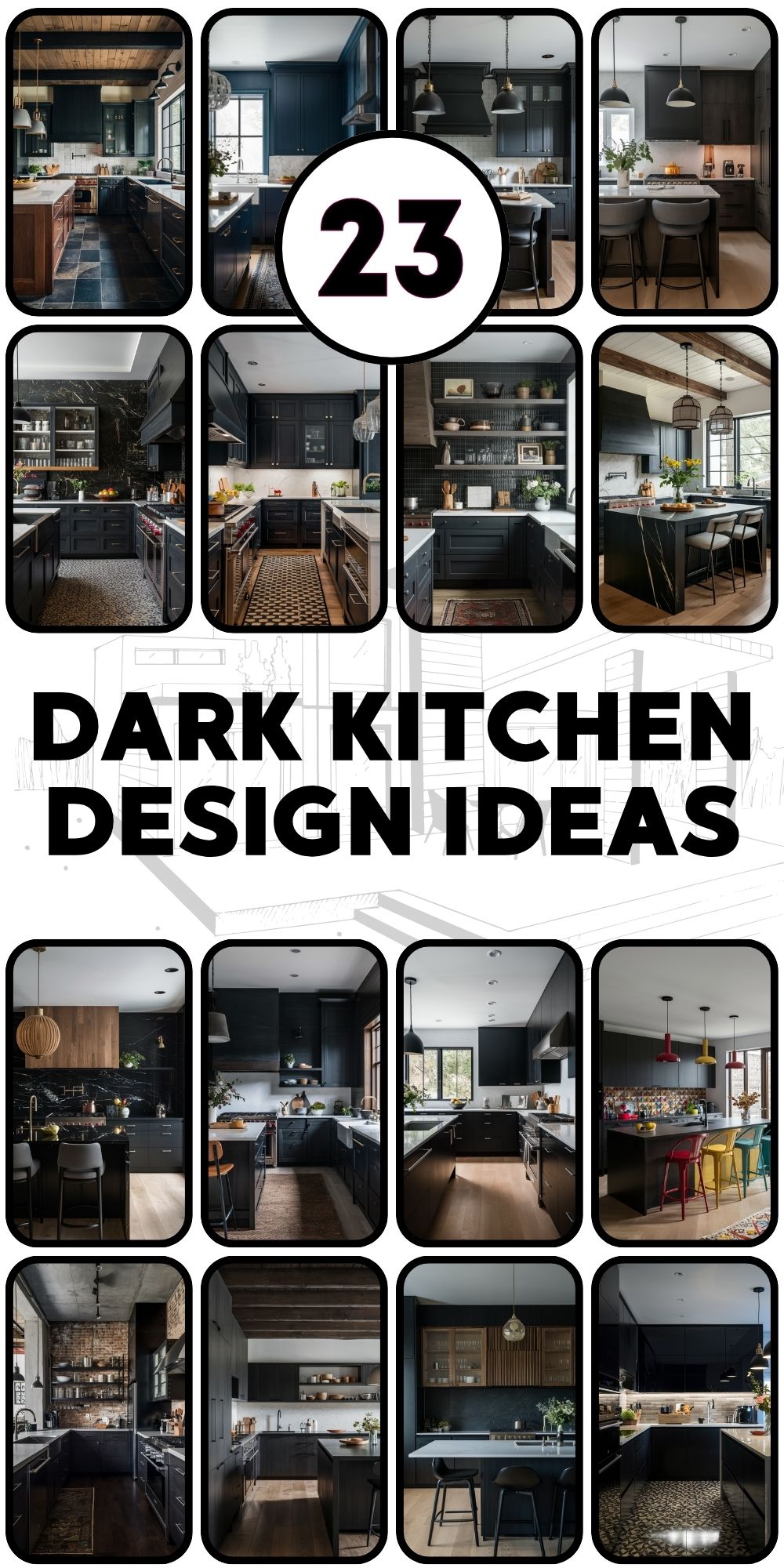 Dark Kitchen Design 23 Ideas: Sleek and Modern Aesthetic