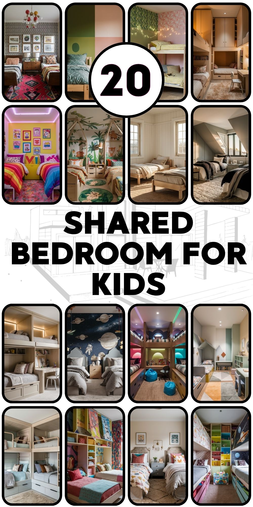 Shared Bedroom for Kids: Inspiring 20 Ideas for Every Style