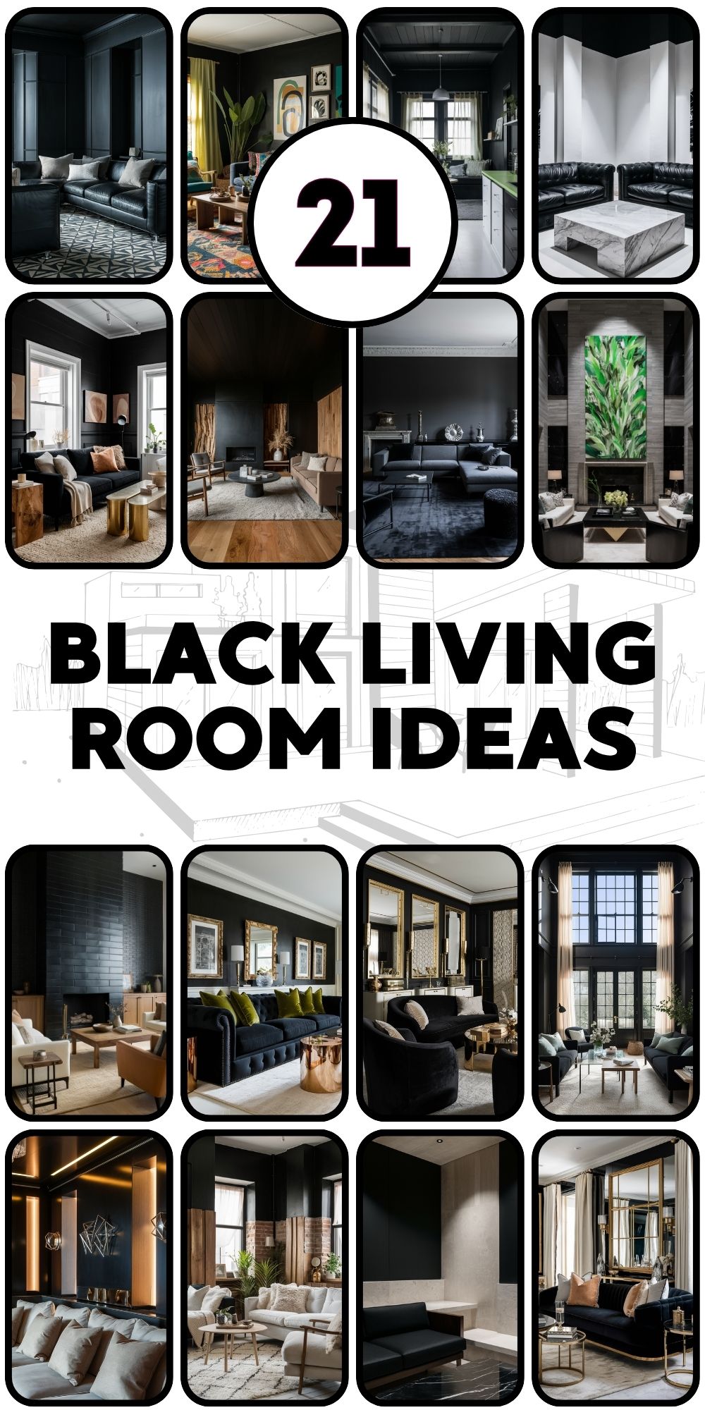 Black Living Room 21 Ideas: A Step-by-Step Guide for Stylish Designs