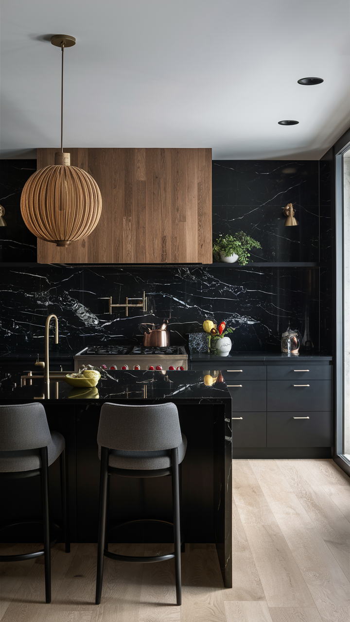 Dark Kitchen Design 23 Ideas: Sleek and Modern Aesthetic