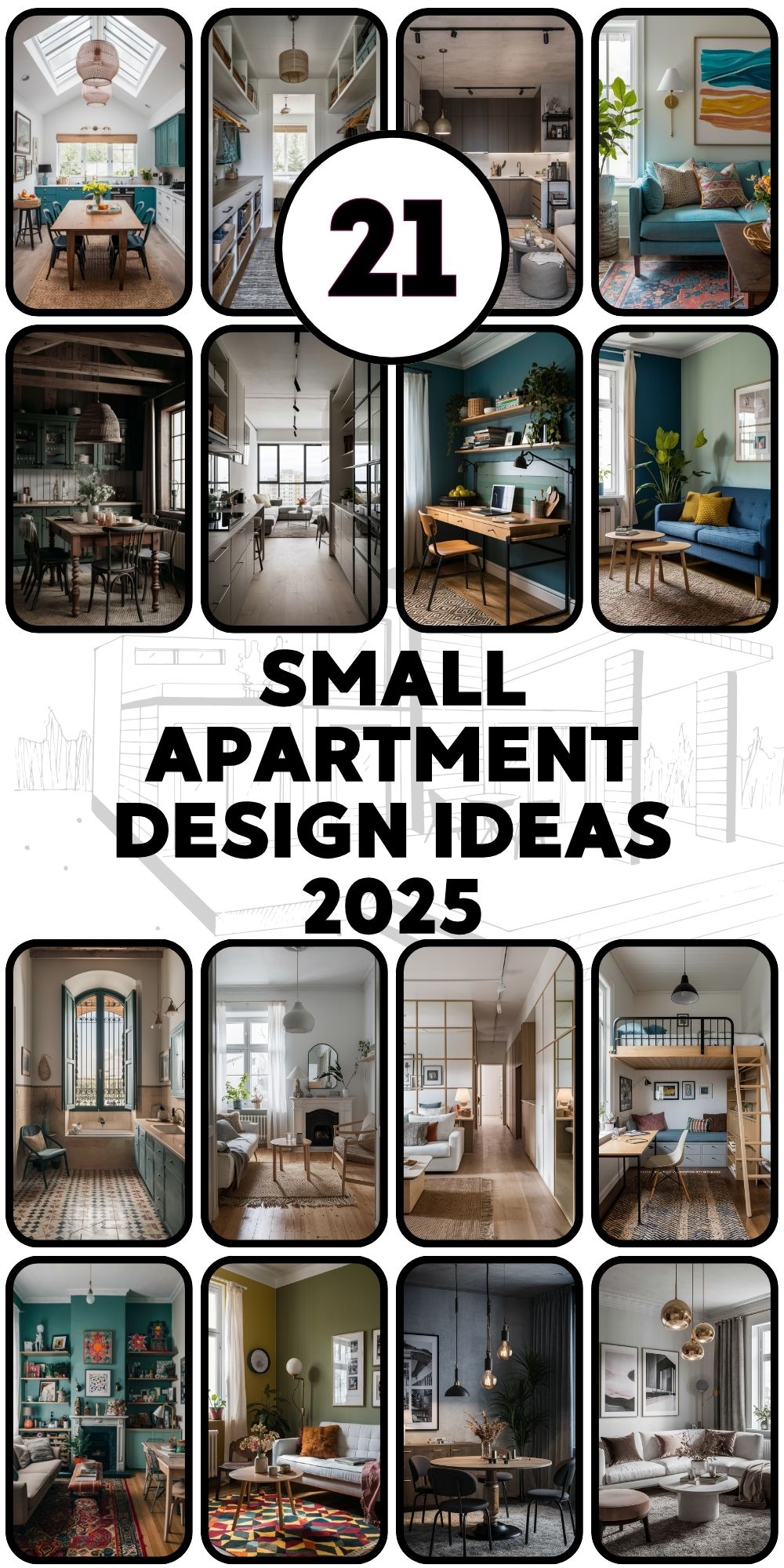 Small Apartment Design 21 Ideas 2025: Creative Solutions for Modern Living