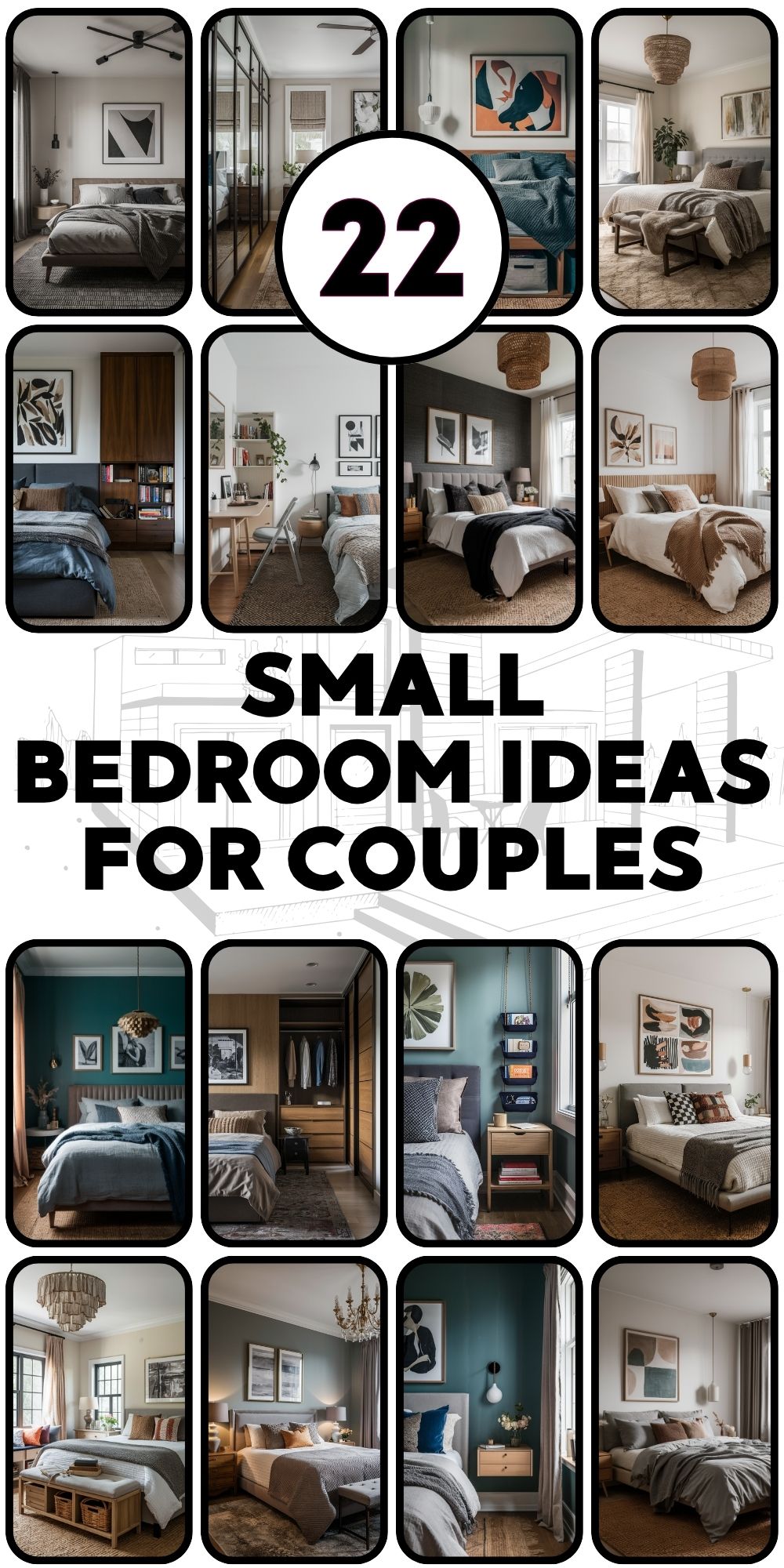 Small Bedroom 22 Ideas for Couples: Cozy and Space-Saving Designs