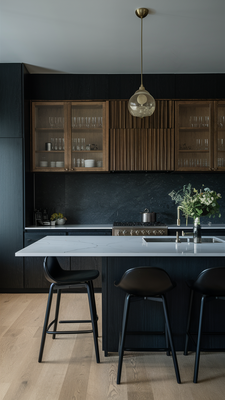 Dark Kitchen Design 23 Ideas: Sleek and Modern Aesthetic