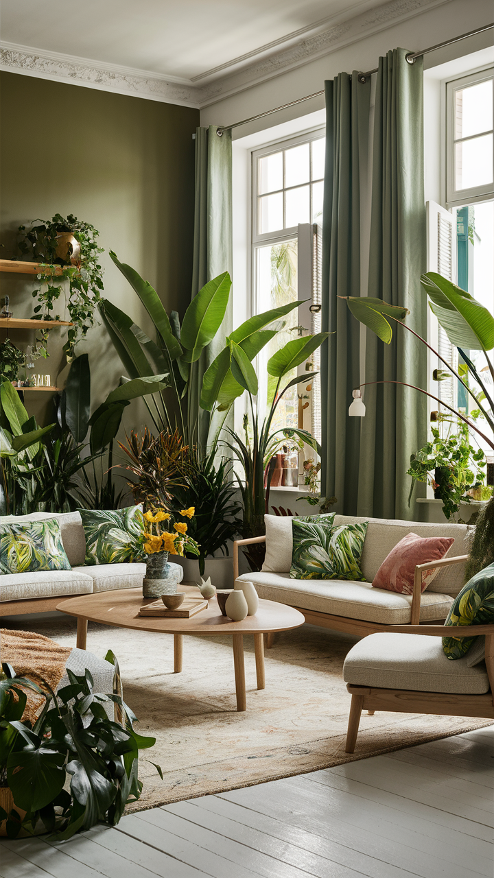 Green Living Room 23 Ideas: Transforming Your Space with Nature's Most Versatile Color